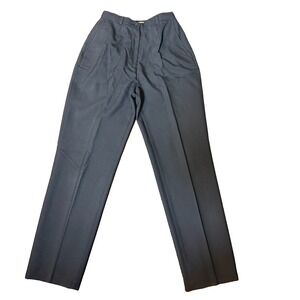 TravelSmith Womens Wool Blend Dress Pants Black‎ Lined Trousers Size 8 Regular